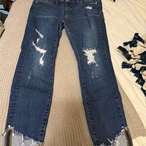 Judy Blue Skinny Blue Distressed Jeans